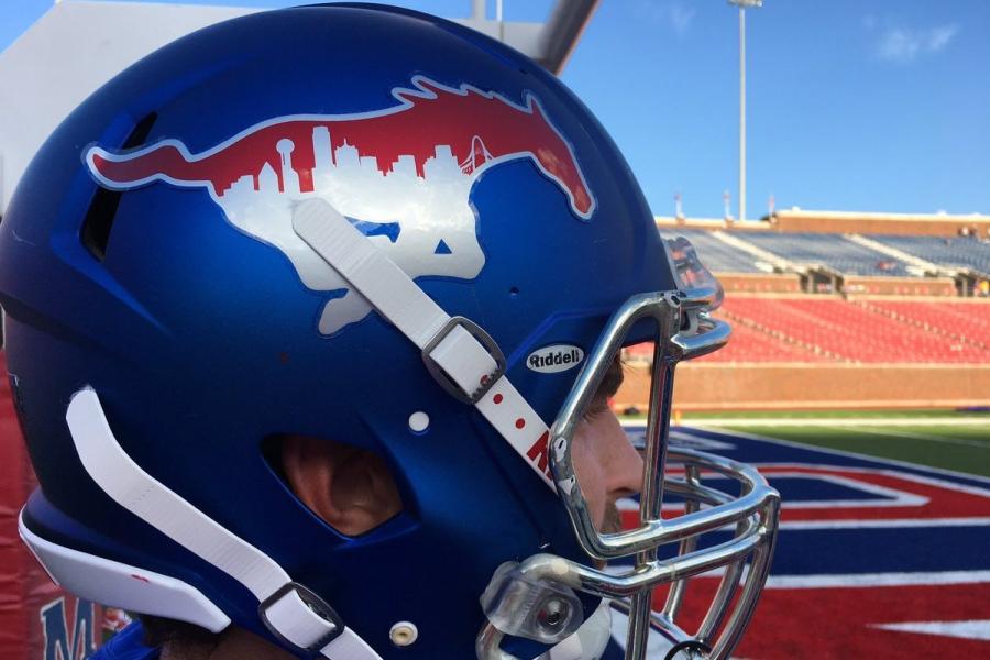 Smu sales helmet logo