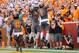 Sep 24, 2016; Knoxville, TN, USA; Tennessee Volunteers running back Jalen Hurd (1) and Tennessee Volunteers wide receiver Josh Malone (3) celebrate after Hurd scored a touchdown against the Florida Gators during the second quarter at Neyland Stadium. Mandatory Credit: Randy Sartin-USA TODAY Sports