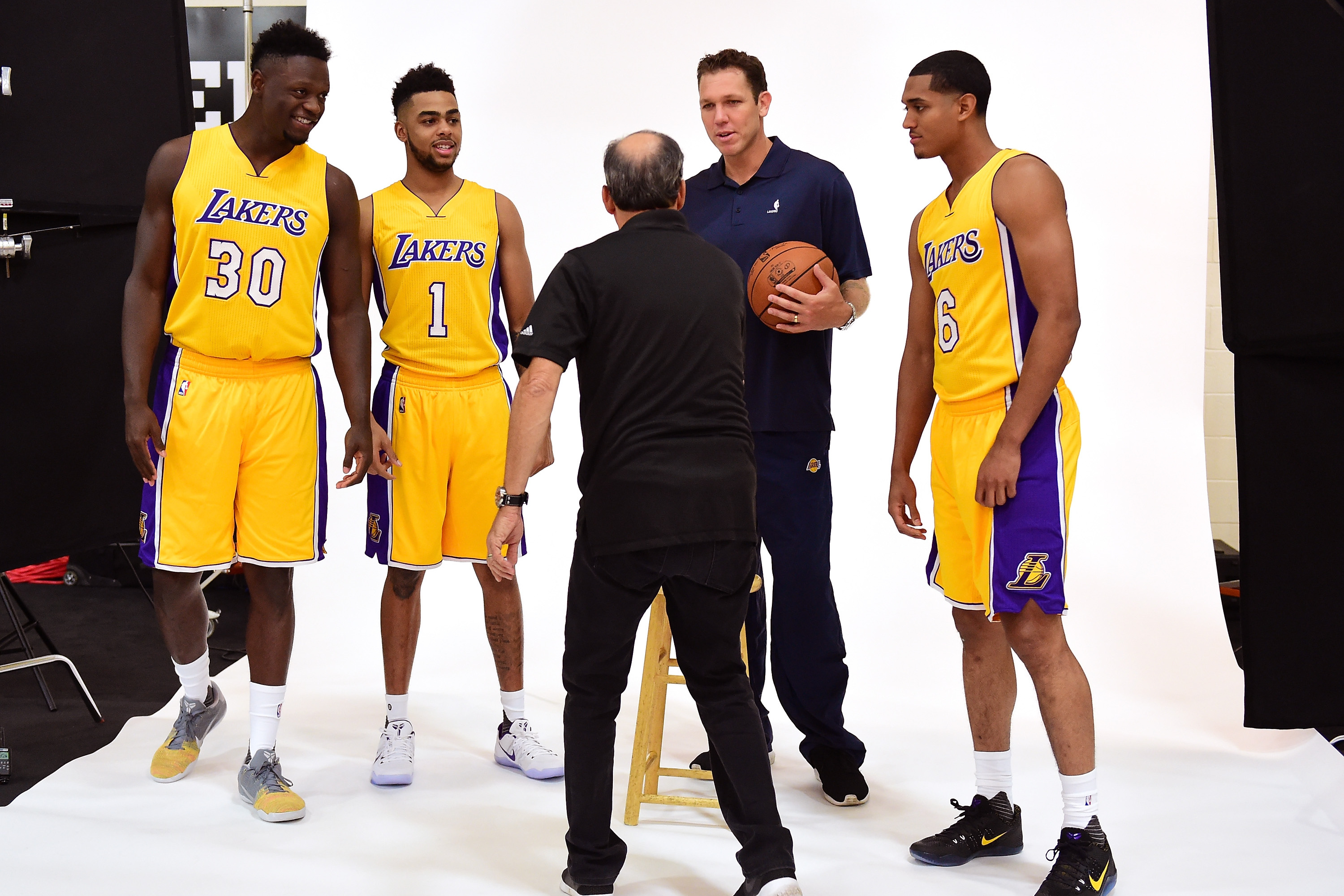 NBA on X: Standing tall at @Lakers Media Day! #NBAMediaDay   / X