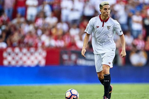 SEVILLE, SPAIN - SEPTEMBER 10: Samir Nasri of Sevilla FC in action during the match between Sevilla FC vs UD Las Palmas as part of La Liga at Estadio Ramon Sanchez Pizjuan on September 10, 2016 in Seville, Spain. (Photo by Aitor Alcalde Colomer/Getty Images)