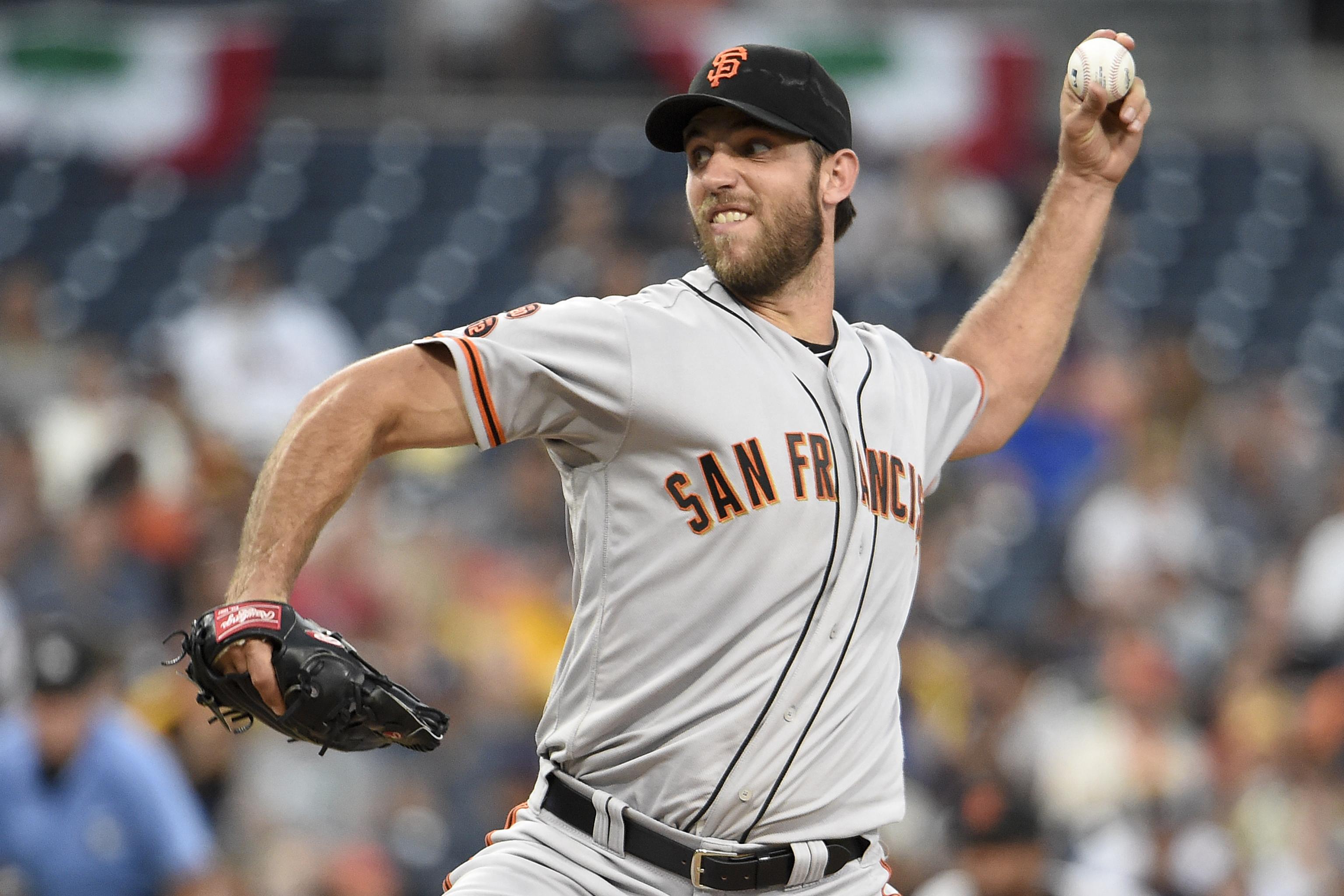 Traditional Madison Bumgarner embracing new pitch clock