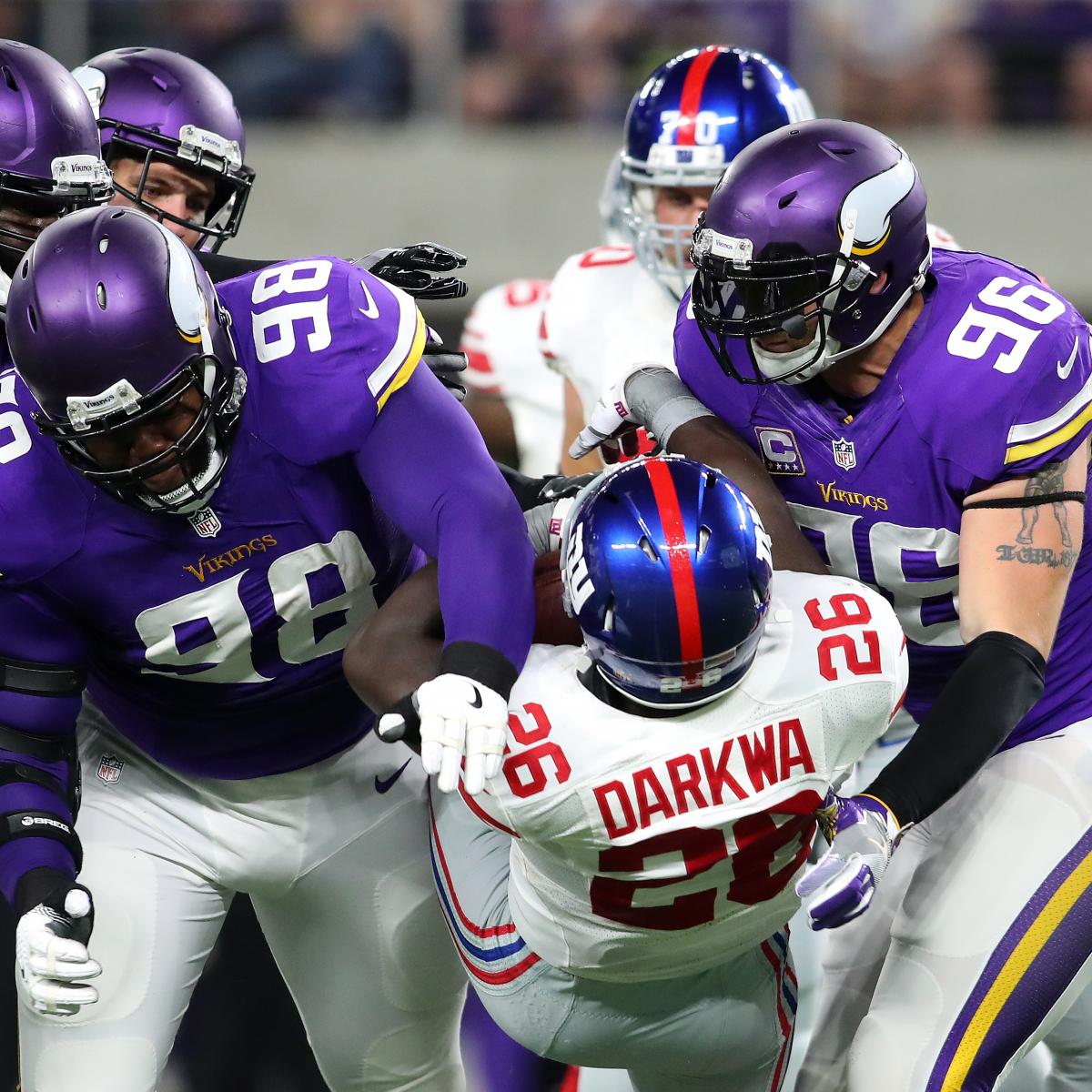 Giants vs. Vikings Score and Twitter Reaction for Monday Night