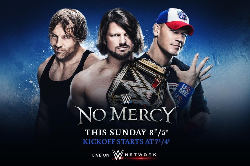 WWE No Mercy 2016 Live Stream, WWE Network Start Time and Match Card