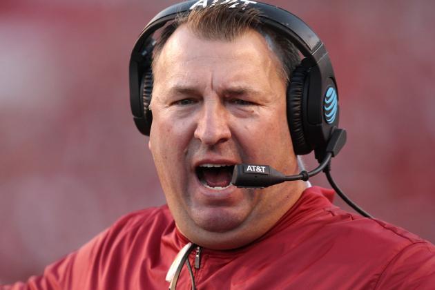 Oct 8, 2016; Fayetteville, AR, USA; Arkansas Razorbacks head coach Bret Bielema reacts a call during the first quarter against the Alabama Crimson Tide at Donald W. Reynolds Razorback Stadium. Mandatory Credit: Nelson Chenault-USA TODAY Sports