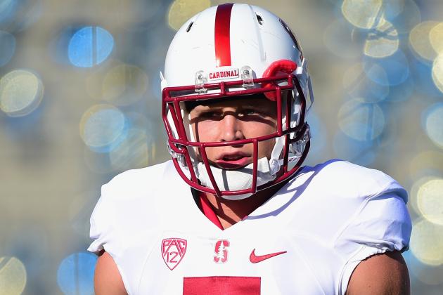 PASADENA, CA - SEPTEMBER 24:  Christian McCaffrey #5 of the Stanford Cardinal warms up before the game against the UCLA Bruins at Rose Bowl on September 24, 2016 in Pasadena, California.  (Photo by Harry How/Getty Images)