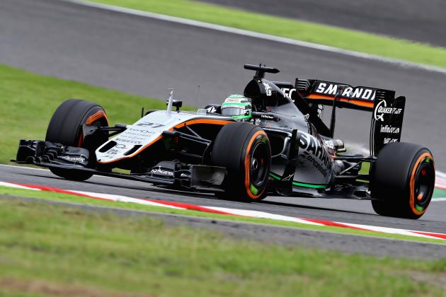 SUZUKA, JAPAN - OCTOBER 09: Nico Hulkenberg of Germany driving the (27) Sahara Force India F1 Team VJM09 Mercedes PU106C Hybrid turbo on track during the Formula One Grand Prix of Japan at Suzuka Circuit on October 9, 2016 in Suzuka. (Photo by Mark Thompson/Getty Images)