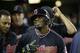 DETROIT, MI - SEPTEMBER 26: Rajai Davis #20 of the Cleveland Indians smiles after scoring against the Detroit Tigers at Comerica Park on September 26, 2016 in Detroit, Michigan. (Photo by Duane Burleson/Getty Images)