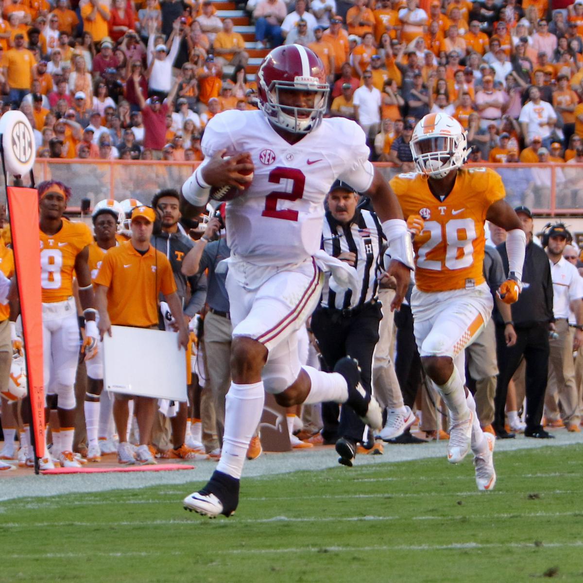 Alabama vs. Tennessee Score and Twitter Reaction News, Scores