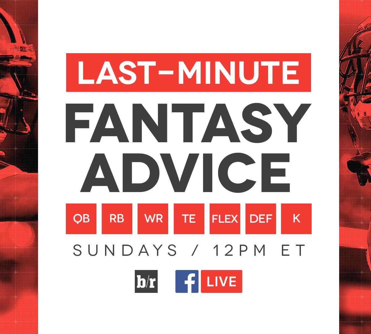 LastMinute Fantasy Advice Week 6 News, Scores, Highlights, Stats