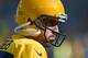 GREEN BAY, WI - OCTOBER 16: Aaron Rodgers #12 of the Green Bay Packers warms up prior to the game against the Dallas Cowboys at Lambeau Field on October 16, 2016 in Green Bay, Wisconsin. (Photo by Hannah Foslien/Getty Images)