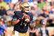 SOUTH BEND, IN - SEPTEMBER 24: DeShone Kizer #14 of the Notre Dame Fighting Irish drops back to pass during a game against the Duke Blue Devils at Notre Dame Stadium on September 24, 2016 in South Bend, Indiana. Duke defeated Notre Dame 38-35. (Photo by Stacy Revere/Getty Images)