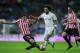 MADRID, SPAIN - OCTOBER 23: Marcelo (R) of Real Madrid CF competes for the ball with Mikel San Jose (L) of Athletic Club during the La Liga match between Real Madrid CF and Athletic Club de Bilbao at Estadio Santiago Bernabeu on October 23, 2016 in Madrid, Spain. (Photo by Gonzalo Arroyo Moreno/Getty Images)
