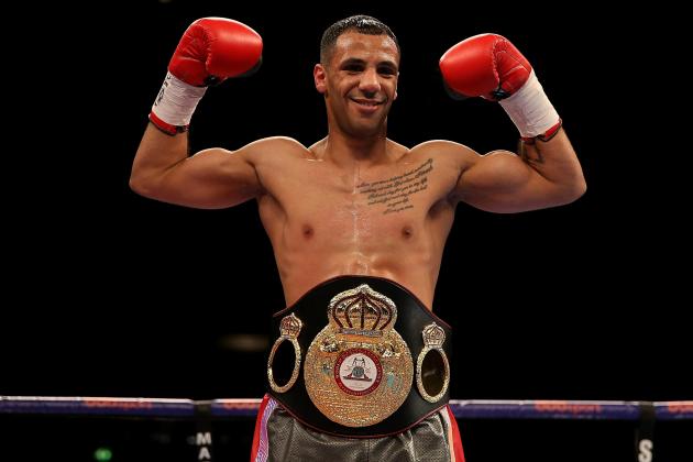 BIRMINGHAM, ENGLAND - MARCH 05: Kal Yafai of Great Britain poses with the WBA Inter-Continental Super Flyweight Championship belt after defeating Dixon Flores of Nicaragua at Genting Arena on March 5, 2016 in Birmingham, England. (Photo by Ben Hoskins/Getty Images)