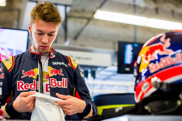 AUSTIN, TX - OCTOBER 21:  Daniil Kvyat of Scuderia Toro Rosso and Russia during practice for the United States Formula One Grand Prix at Circuit of The Americas on October 21, 2016 in Austin, United States.  (Photo by Peter Fox/Getty Images)