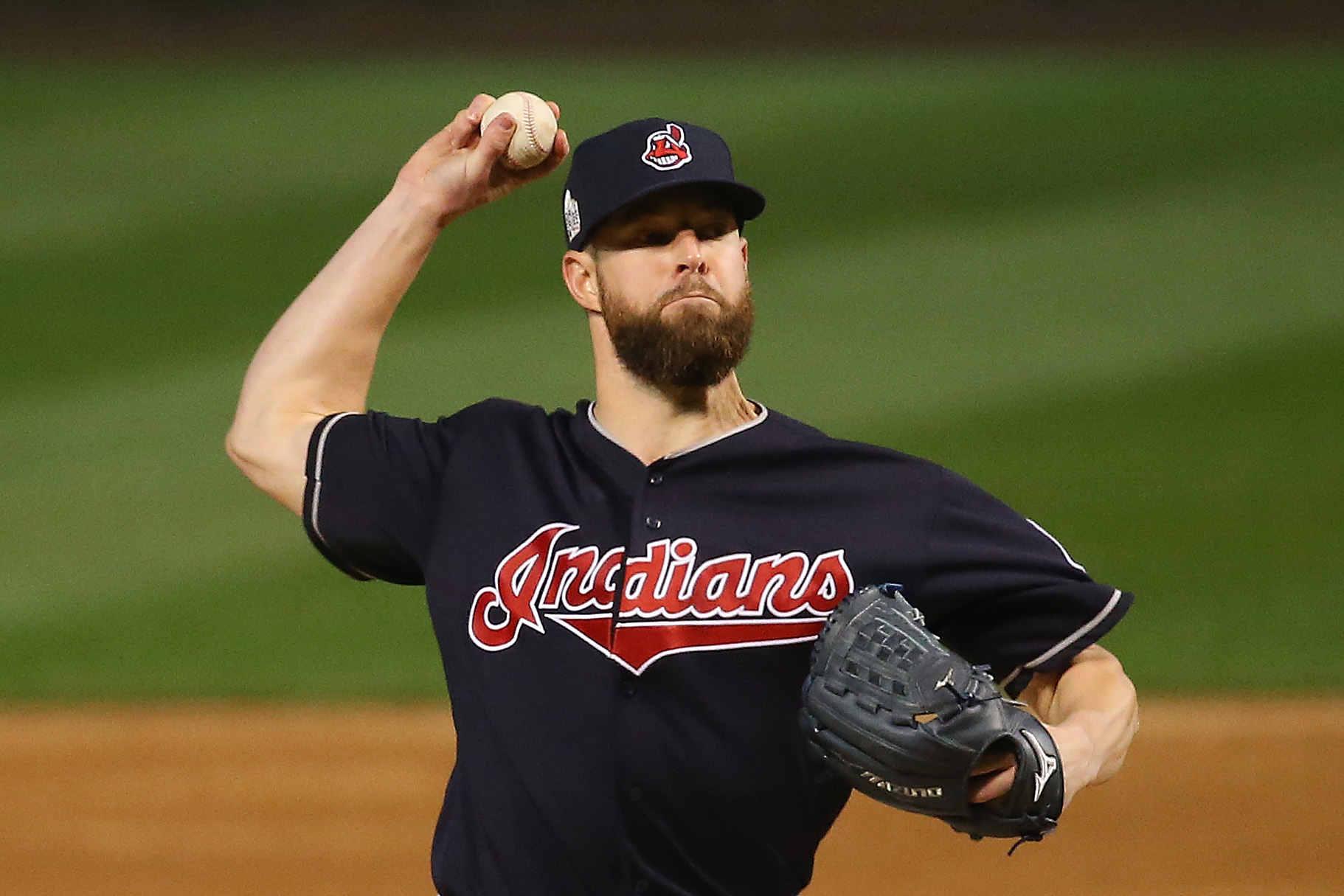 Corey Kluber leads Cleveland Indians to opening win over Chicago Cubs in World  Series, Baseball News