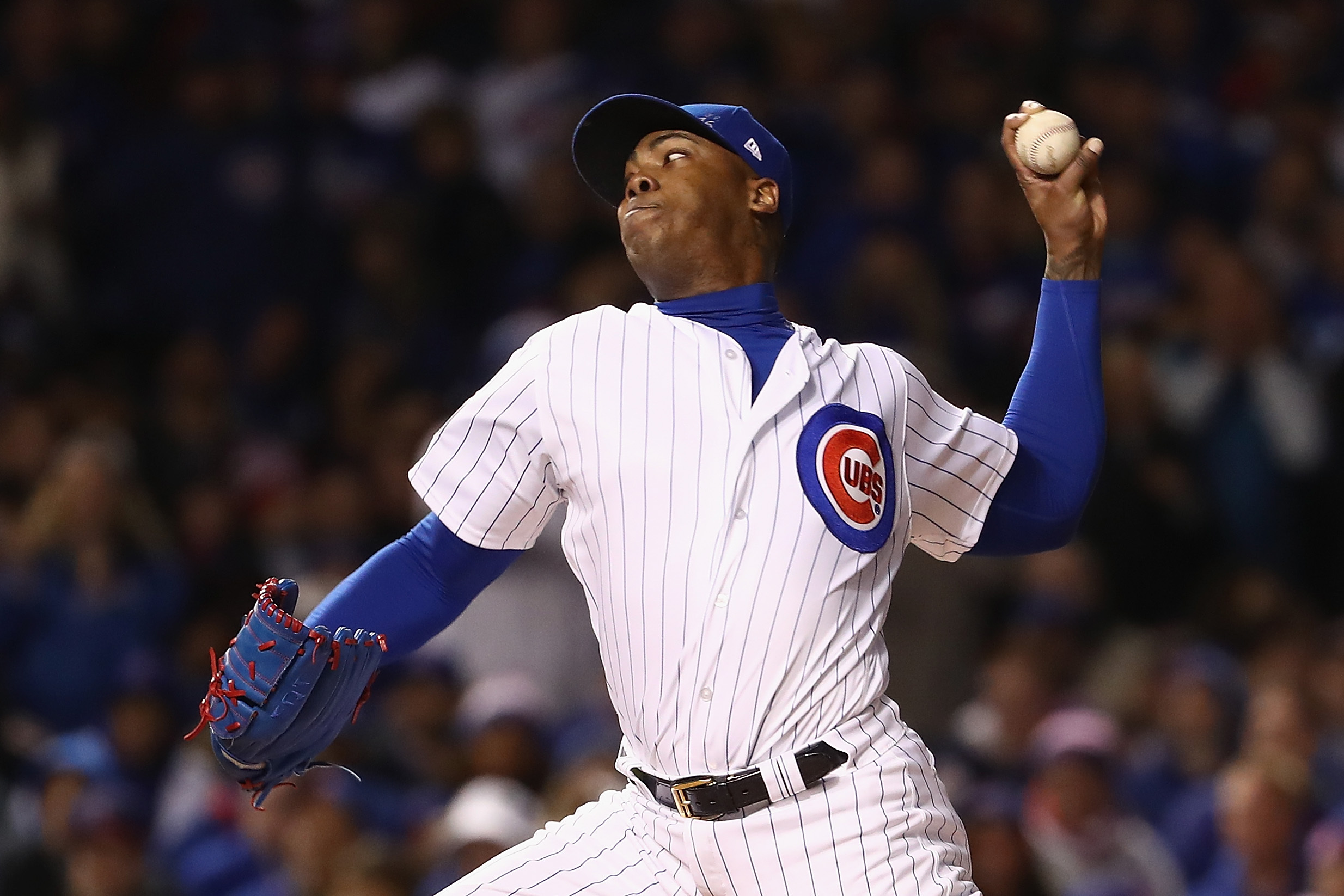 Chicago Cubs' Aroldis Chapman may be on the move
