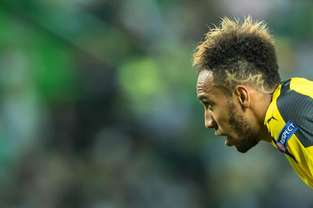 Lissabon, Portugal 18.10.2016, UEFA Champions League - 2016/17 Season, Group F - Matchday 3, Sporting Clube de Portugal - BV Borussia Dortmund,  Pierre-Emerick Aubameyang (BVB)   (Photo by TF-Images/Getty Images)