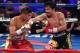 LAS VEGAS, NV - NOVEMBER 05: Jessie Vargas (L) and Manny Pacquiao battle in the third round of their WBO welterweight championship fight at the Thomas & Mack Center on November 5, 2016 in Las Vegas, Nevada. Pacquiao won by unanimous decision. (Photo by Ethan Miller/Getty Images)