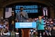 CLEVELAND, OH - NOVEMBER 06: LeBron James (C) speaks as Democratic presidential nominee former Secretary of State Hillary Clinton (R) and J.R. Smith (L) look on during a campaign rally at the Cleveland Public Auditorium on November 6, 2016 in Cleveland, Ohio. With two days to go until election day, Hillary Clinton is campaigning in Florida and Pennsylvania. (Photo by Justin Sullivan/Getty Images)
