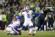 SEATTLE, WA - NOVEMBER 07: Kicker Dan Carpenter #2of the Buffalo Bills in action against the Seattle Seahawks at CenturyLink Field on November 7, 2016 in Seattle, Washington. (Photo by Jonathan Ferrey/Getty Images)