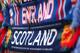 LONDON, ENGLAND - AUGUST 14: Merchandise on sale prior to the International Friendly match between England and Scotland at Wembley Stadium on August 14, 2013 in London, England. (Photo by Clive Mason/Getty Images)