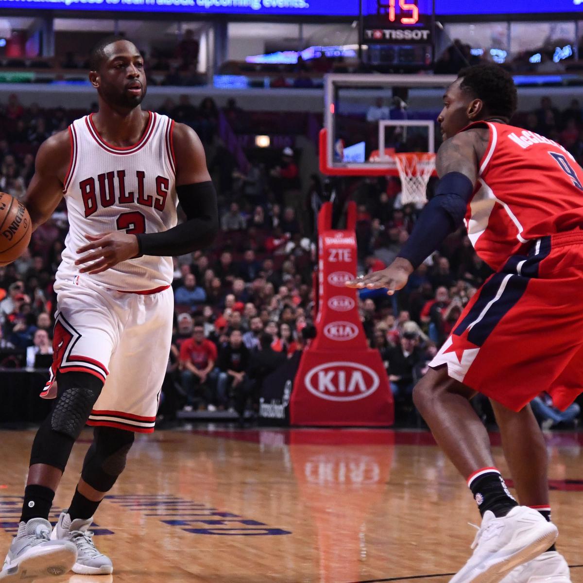 Dwyane Wade Dramatically Flops During BullsWizards Game News, Scores