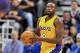 SALT LAKE CITY, UT - OCTOBER 28: Luol Deng #9 of the Los Angeles Lakers looks to shoot the ball during their game against the Utah Jazz at Vivint Smart Home Arena on October 28, 2016 in Salt Lake City, Utah. NOTE TO USER: User expressly acknowledges and agrees that, by downloading and or using this photograph, User is consenting to the terms and conditions of the Getty Images License Agreement. (Photo by Gene Sweeney Jr/Getty Images)