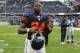Oct 2, 2016; Chicago, IL, USA; Chicago Bears running back Jordan Howard (24) leaves the field after beating the Detroit Lions 17-14. at Soldier Field. Mandatory Credit: Matt Marton-USA TODAY Sports
