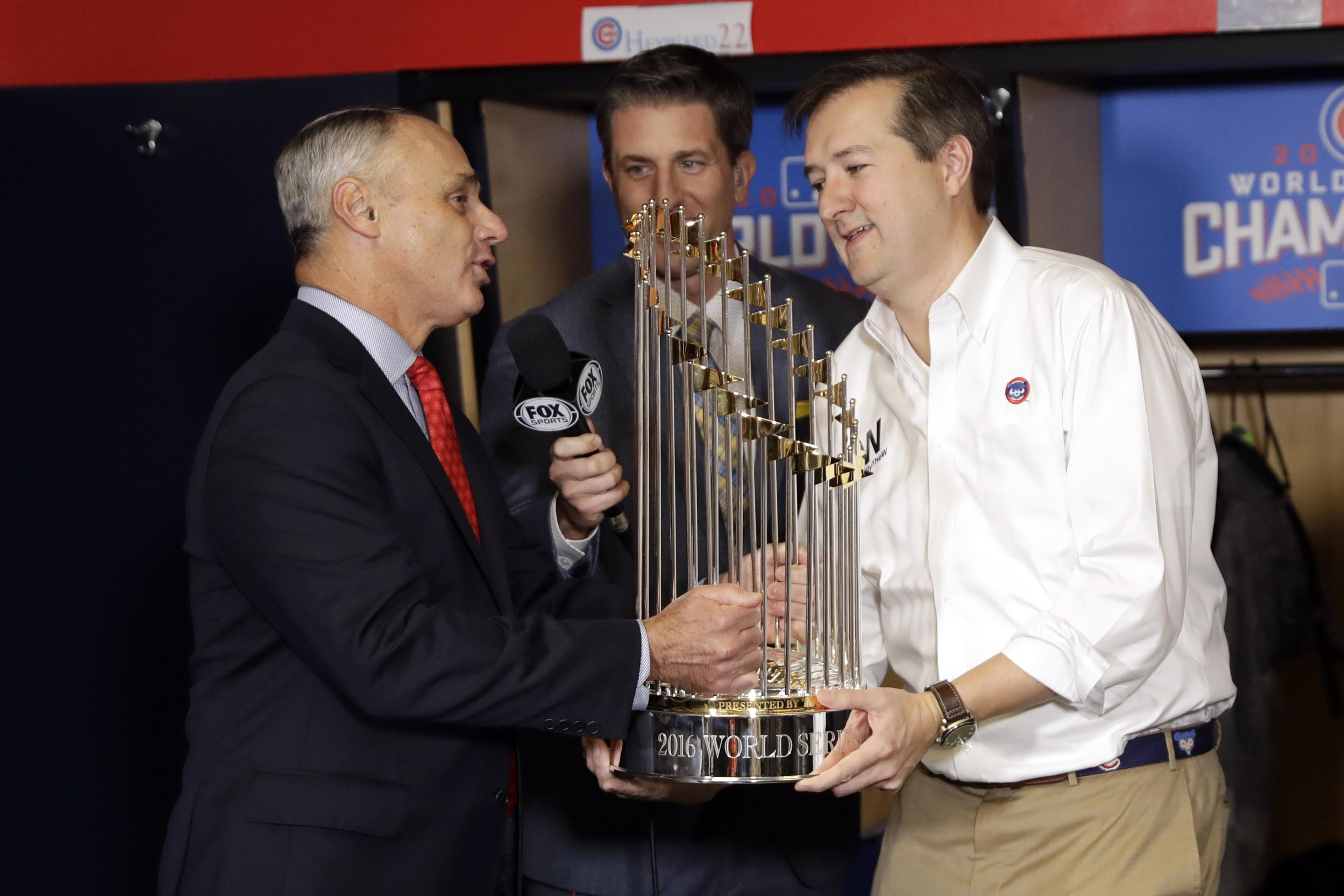 Cubs' World Series 'final out' ball, valued in millions, staying with  Ricketts 