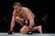 NEW YORK, NY - NOVEMBER 12: Khabib Nurmagomedov of Russia reacts against Michael Johnson of the United States in their lightweight bout during the UFC 205 event at Madison Square Garden on November 12, 2016 in New York City. (Photo by Michael Reaves/Getty Images )