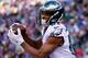 EAST RUTHERFORD, NJ - JANUARY 03: Jordan Matthews #81 of the Philadelphia Eagles scores a touchdown in the first half against the New York Giants during their game at MetLife Stadium on January 3, 2016 in East Rutherford, New Jersey. (Photo by Al Bello/Getty Images)