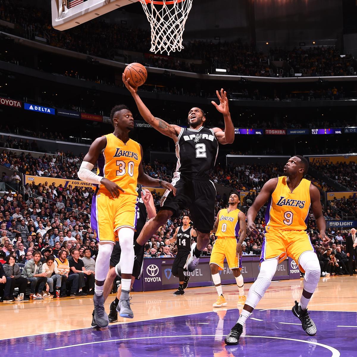 Spurs vs. Lakers: Score, Highlights, Reaction from 2016 Regular Season | Bleacher Report ...