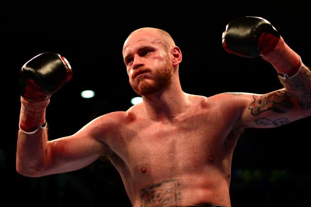 LONDON, ENGLAND - JANUARY 30:  George Groves of England celebrates victory over Andrea Di Luisa of Italy during their International Super-Middleweight Contest  at the Copper Box Arena on January 30, 2016 in London, England.  (Photo by Dan Mullan/Getty Images)
