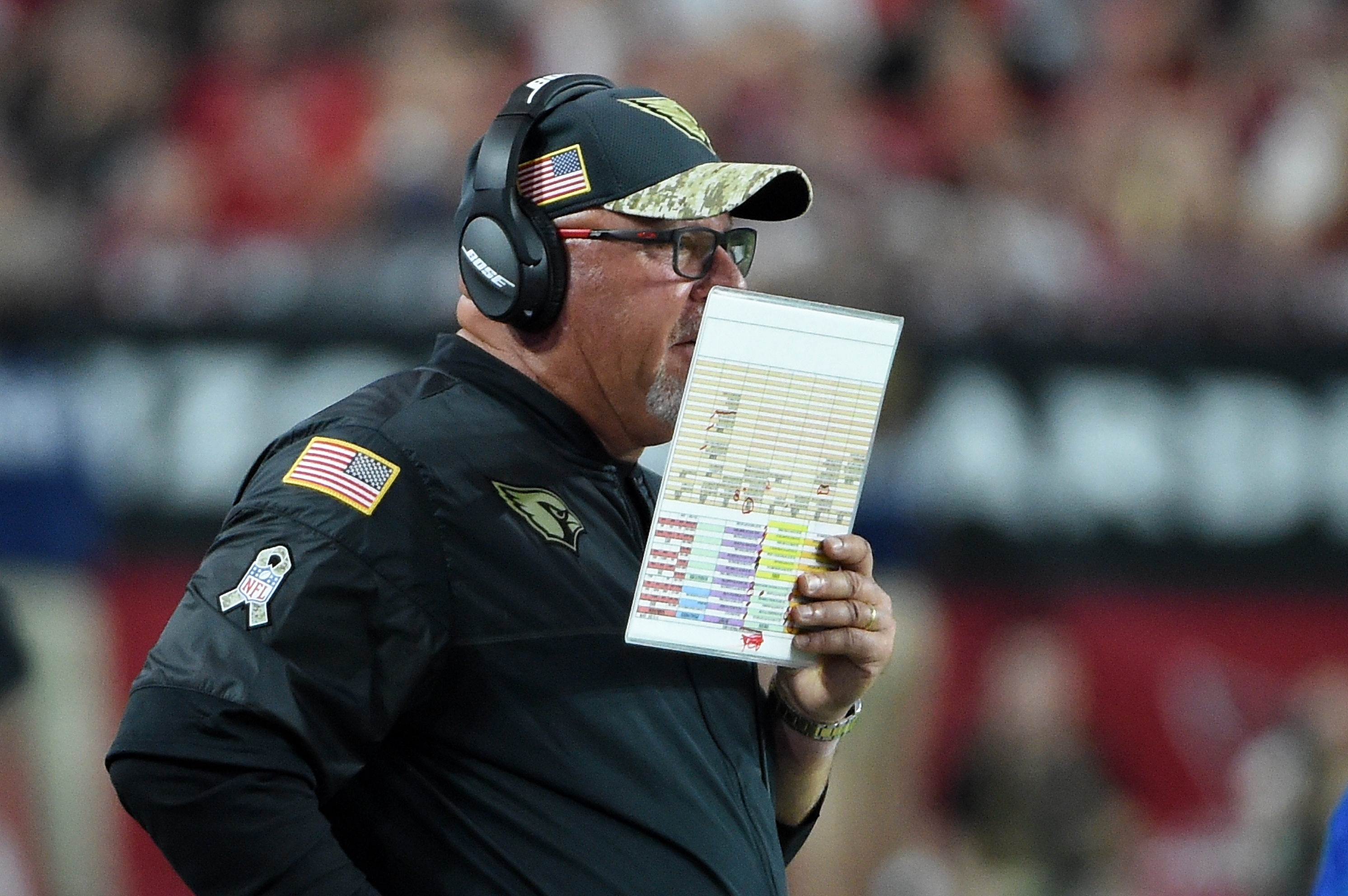 Bruce Arians was hospitalized in October with heart ailment