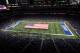 DETROIT, MI - NOVEMBER 20: The NFL celebrates Salute to Service Military Appreciation presenting the American Flag on field during the National Anthem prior to a game between the Detroit Lions and the Jacksonville Jaguars at Ford Field on November 20, 2016 in Detroit, Michigan. (Photo by Dave Reginek/Getty Images)