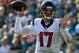 JACKSONVILLE, FL - NOVEMBER 13: Brock Osweiler #17 of the Houston Texans attempts a pass against the Jacksonville Jaguars during the game at EverBank Field on November 13, 2016 in Jacksonville, Florida. (Photo by Mike Ehrmann/Getty Images)