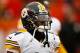 CLEVELAND, OH - NOVEMBER 20: Antonio Brown #84 of the Pittsburgh Steelers looks on during warmups prior to the game against the Cleveland Browns at FirstEnergy Stadium on November 20, 2016 in Cleveland, Ohio. (Photo by Gregory Shamus/Getty Images)