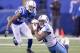 INDIANAPOLIS, IN - NOVEMBER 20: Rishard Matthews #18 of the Tennessee Titans makes a catch while being guarded by Rashaan Melvin #30 of the Indianapolis Colts during the second half of the game at Lucas Oil Stadium on November 20, 2016 in Indianapolis, Indiana. (Photo by Andy Lyons/Getty Images)
