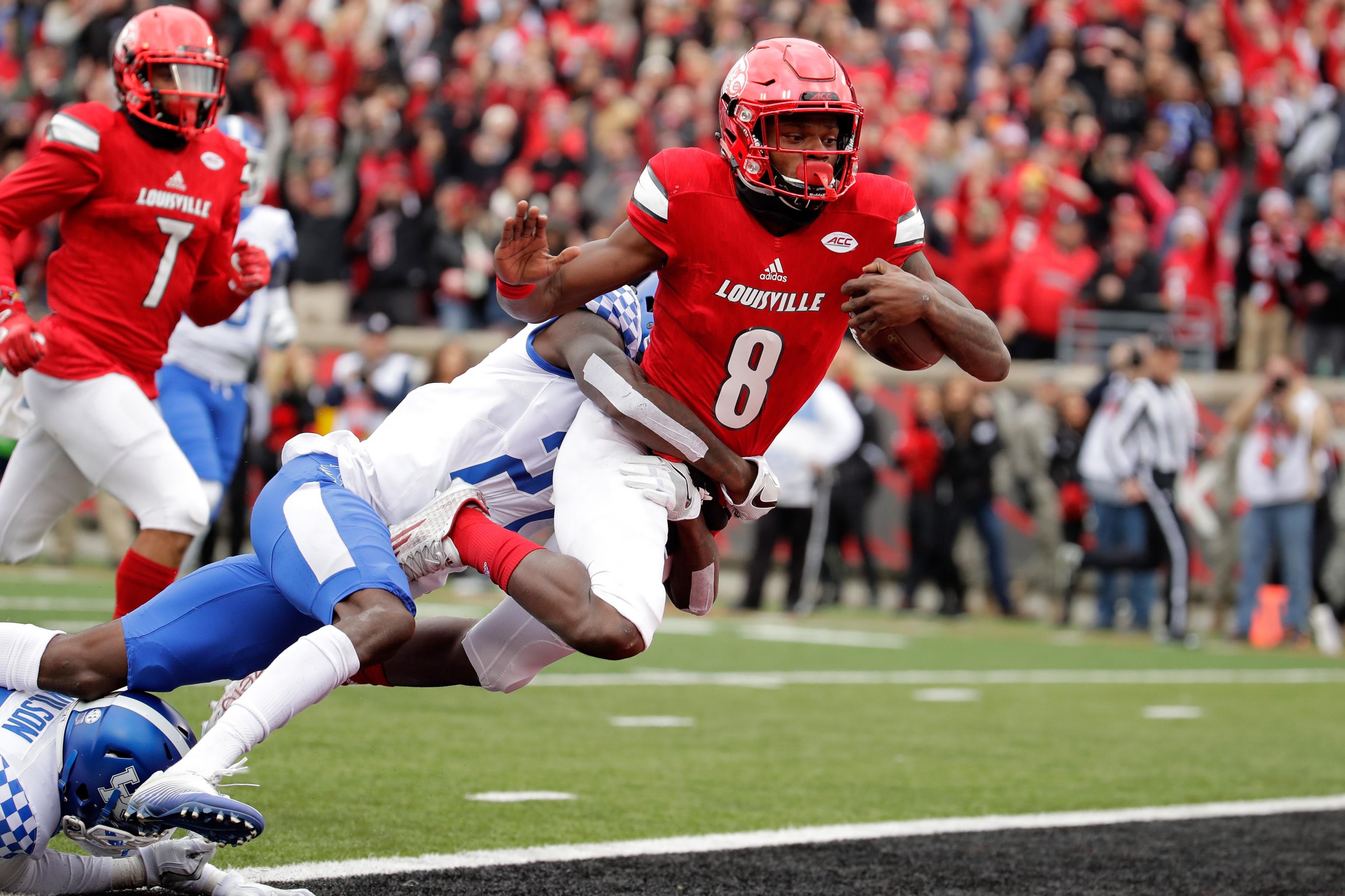 Lamar Jackson is pushing the ball downfield at a historic rate