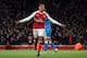 LONDON, ENGLAND - NOVEMBER 27: Alexis Sanchez of Arsenal celebrates scoring his team's third goal during the Premier League match between Arsenal and AFC Bournemouth at Emirates Stadium on November 27, 2016 in London, England. (Photo by Matthew Ashton - AMA/Getty Images)