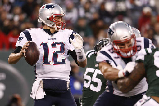 Brady ties Manning with 200th win, Patriots beat Jets 22-17