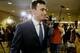 Former Cleveland Browns quarterback Johnny Manziel arrives at court for his initial appearance, Thursday, May 5, 2016, in Dallas. The Heisman Trophy winner and former Texas A&M star was indicted by a grand jury last month after his ex-girlfriend alleged he hit her and threatened to kill her during a night out in January. (AP Photo/LM Otero)
