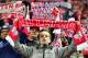 Leipzig's fans celebrate with football scarves after the German first division Bundesliga football match between RB Leipzig and Mainz 05 in Leipzig, eastern Germany, on November 6, 2016. / AFP / John MACDOUGALL / RESTRICTIONS: DURING MATCH TIME: DFL RULES TO LIMIT THE ONLINE USAGE TO 15 PICTURES PER MATCH AND FORBID IMAGE SEQUENCES TO SIMULATE VIDEO. == RESTRICTED TO EDITORIAL USE == FOR FURTHER QUERIES PLEASE CONTACT DFL DIRECTLY AT + 49 69 650050
(Photo credit should read JOHN MACDOUGALL/AFP/Getty Images)