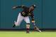 ST. LOUIS, MO - OCTOBER 2: Andrew McCutchen #22 of the Pittsburgh Pirates misplays a fly ball against the St. Louis Cardinals in the third inning at Busch Stadium on October 2, 2016 in St. Louis, Missouri. (Photo by Dilip Vishwanat/Getty Images)