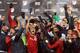 TORONTO, ON - NOVEMBER 30: Michael Bradley #4 of Toronto FC and teammates celebrate with the Eastern Conference Trophy following the MLS Eastern Conference Final, Leg 2 game against Montreal Impact at BMO Field on November 30, 2016 in Toronto, Ontario, Canada. (Photo by Vaughn Ridley/Getty Images)