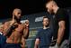 LAS VEGAS, NV - DECEMBER 02: (L-R) UFC flyweight champion Demetrious Johnson and Tim Elliott face off during the TUF Finale weigh-in in the Palms Resort
