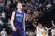 INDIANAPOLIS, IN - FEBRUARY 26: Cody Zeller #40 of the Charlotte Hornets looks on against the Indiana Pacers during a game at Bankers Life Fieldhouse on February 26, 2016 in Indianapolis, Indiana. The Hornets defeated the Pacers 96-95. NOTE TO USER: User expressly acknowledges and agrees that, by downloading and or using the photograph, User is consenting to the terms and conditions of the Getty Images License Agreement. (Photo by Joe Robbins/Getty Images)