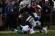 OAKLAND, CA - NOVEMBER 27: Michael Crabtree #15 of the Oakland Raiders runs after a catch against the Carolina Panthers during their NFL game on November 27, 2016 in Oakland, California. (Photo by Thearon W. Henderson/Getty Images)