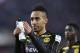 Dortmund's Pierre-Emerick Aubameyang claps hands disappointed to supporters after the German Bundesliga soccer match between 1. FC Cologne and Borussia Dortmund in Cologne, Germany, Saturday, Dec. 10, 2016. The match ended 1-1. (AP Photo/Martin Meissner)