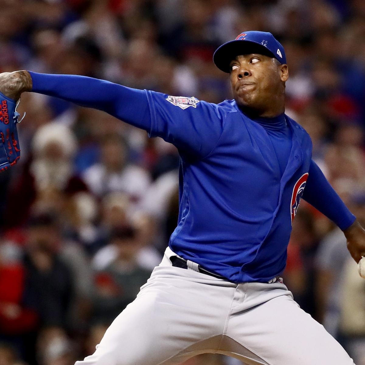 World Series: Cubs lean on Aroldis Chapman for big save - Sports